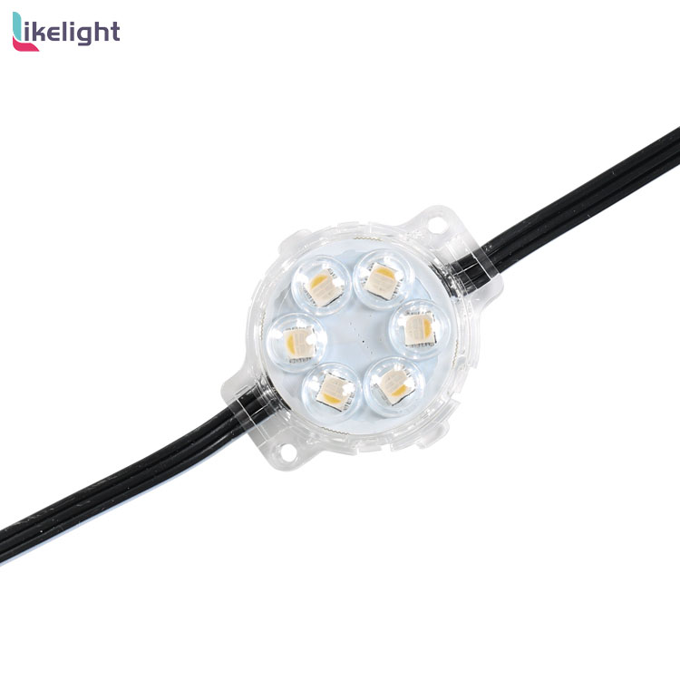 40mm RGBW UCS2904 IP67 imperméabilisent les lumières de Noël permanentes LED Pixel Light Rail en aluminium